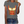Grijze dames T-shirt met kleurrijke, traditionele korsetprint, korte mouwen en ronde hals. Perfect voor casual en modieuze outfits.