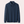 Donkerblauwe trui met V-hals en geruite mouwen, over een geruit overhemd. Stijlvolle herenkleding, moderne casual look.