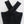 Zwarte geribbelde jurk met gekruiste bandjes, elegante damesmode, close-up textuur, trendy kleding, stijlvolle avondjurk.
