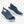 Blauwe comfortabele sandalen met open teen en dikke witte zool, ideaal voor dagelijks gebruik en wandelen. Perfecte zomerschoenen voor dames.