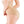 Vrouw draagt naadloze, huidkleurige shapewear slip met hoge taille voor buikcontrole en figuurcorrectie. Comfortabel en onzichtbaar onder kleding.