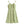 Groene zomerjurk met witte bloemenprint, spaghetti bandjes en A-lijn pasvorm. Perfect voor casual lente- en zomermode.