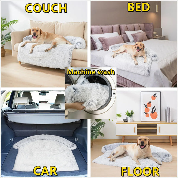 Hondenbed multifunctioneel: geschikt voor bank, bed, auto en vloer. Machinewasbaar, comfortabel en duurzaam. Ideaal voor huisdieren.
