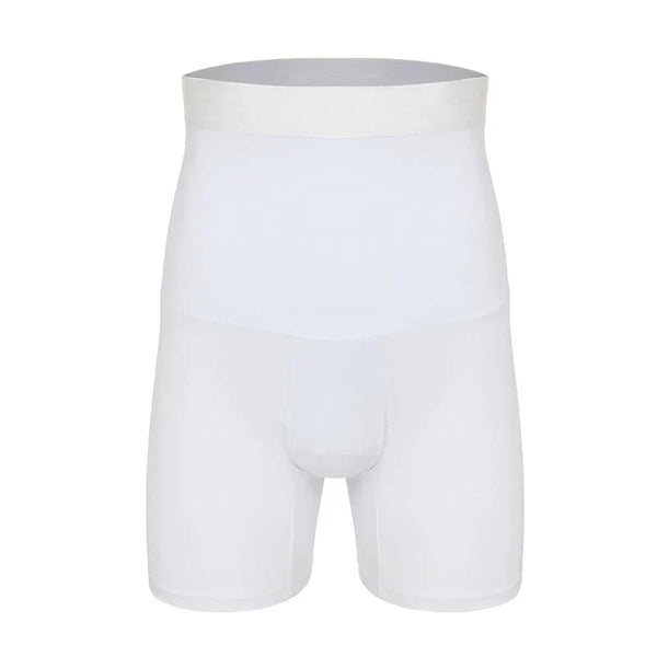 Witte herenslip met hoge taille, naadloos ontwerp, ademend materiaal. Comfortabel ondergoed voor dagelijks gebruik. Ideaal voor mannenmode.