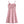 Roze zomerjurk met gele bloemenprint, spaghetti bandjes en gesmokte taille. Perfect voor casual en zomerse outfits. Vrouwelijke mode.
