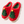 Rode kerstpantoffels met groene kerstboomdecoratie en witte zolen, warme winterse huisschoenen, perfect voor feestdagen en cadeau-ideeën.