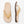 Beige leren sandalen met bruine zool, stijlvolle dames slippers, comfortabele zomerschoenen, perfect voor casual en strandoutfits.