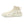 Beige unisex sneaker met sokachtige enkelkraag en futuristisch design, ademend en lichtgewicht, ideaal voor casual en sportieve outfits.