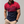Rood en donkerblauw gestreept herenpoloshirt, korte mouwen, zwarte kraag, casual stijl, ideaal voor modebewuste mannen.