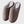 Bruine pantoffels met zachte voering, antislipzool en label 