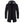 Zwarte heren hoodie jas met capuchon, lange mouwen en ritssluiting. Stijlvolle winterkleding, warme casual jas voor herenmode.