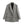 Grijze oversized blazer voor dames, dubbele knopen, lange mouwen, formele zakelijke kleding, modetrend, hoogwaardige stof.