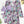 Paarse bikini set met bloemenprint en bijpassende strandjurk, tropisch ontwerp, dames badmode, zomeroutfit, strandkleding, trendy mode.