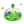 Transparant kattenspeelgoed met groene basis, kleurrijke balletjes en veer, interactieve speelbal, ideaal voor kattenvermaak en beweging.