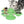 Grijze kat speelt met groene interactieve kattenspeelgoedspinner met LED-licht en zuignap, ideaal voor kattenvermaak en mentale stimulatie.