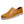 Bruine leren herenschoen, casual instapper met witte stiksels en rubberen zool. Comfortabele en stijlvolle schoen voor dagelijks gebruik.