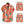 Rood heren pyjama set met korte mouwen en korte broek, kleurrijk patroon, comfortabele katoenen stof, zomermode, casual nachtkleding.