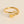 Gouden ring met hart en letter 