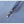 Blauwe stof met metalen ritssluiting, close-up. Hoogwaardige textuur, modeaccessoire, detailopname. Geschikt voor kleding en tassen.