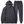 Donkergrijs unisex joggingpak met capuchon en trekkoord, comfortabele katoenen hoodie en joggingbroek set, ideaal voor casual en sportieve outfits.