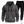 Grijze hoodie en zwarte joggingbroek set met oranje ritsen, comfortabele sportkleding voor heren, ideaal voor casual en sportieve activiteiten.