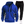 Blauwe hoodie met ritsen en zwarte joggingbroek, sportieve herenkleding, comfortabele casual outfit, ideaal voor dagelijks gebruik en sportactiviteiten.