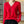 Rode damestrui met V-hals en knopen, lange mouwen, casual stijl. Perfect voor herfst- en wintermode. Comfortabele en stijlvolle kleding.