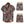 Korte mouw herenoverhemd en korte broek set met kleurrijk paisley patroon, zwart, oranje en blauw. Perfect voor zomerse casual outfits.