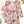 Dames bikini set met roze top en bloemenprint, inclusief bijpassende kimono. Perfect voor strandmode en zomerse stijl.