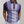 Paars gestreept poloshirt met halve rits, gedragen door een man. Modieuze herenkleding, casual stijl, comfortabele pasvorm.