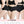 Zwarte dames shapewear set, bestaande uit een bh en hoge taille slip, getoond op drie modellen. Comfortabel, naadloos ontwerp. 1+2 gratis aanbieding.