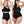 Twee vrouwen dragen zwarte shapewear slipjes en bh's, ontworpen voor comfort en ondersteuning. Ideaal voor dagelijks gebruik en figuurcorrectie.