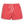 Rode gestreepte zwembroek met witte koordsluiting, herenmode, strandkleding, zomermode, comfortabele pasvorm, stijlvolle zwemshorts.