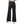 Vrouw in zwarte wijde broek en witte hakken, rugaanzicht. Modieuze dameskleding, comfortabele pasvorm, geschikt voor casual en zakelijke outfits.