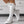 Witte hoge sneakers met veters en sterdecoratie, trendy damesmode, comfortabele casual schoenen, perfect voor dagelijks gebruik en sportieve outfits.