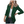 Vrouw in legergroene blazer, witte blouse en zwarte broek. Stijlvolle damesmode, casual chic outfit, trendy kleding voor werk of dagelijks gebruik.