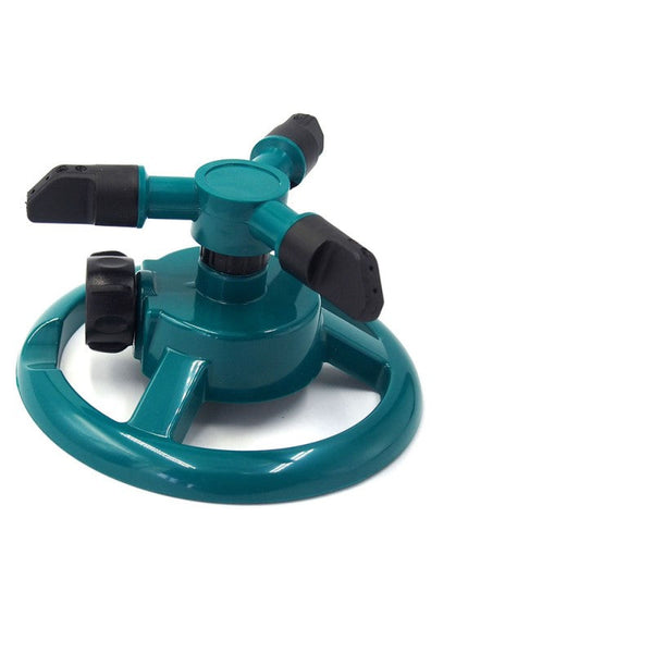 Automatische tuinsproeier 360 graden, cirkelsproeier, groen, waterbesparend, ideaal voor gazon en tuin, eenvoudig te installeren en gebruiken.