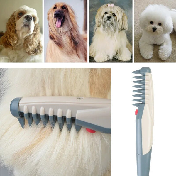Elektrische hondenkam voor langharige rassen zoals Cocker Spaniel, Afghaanse Windhond, Shih Tzu en Bichon Frisé. Ideaal voor vachtverzorging.