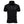 Zwarte polo met korte mouwen, knoopsluiting en geborduurd logo op de borst. Stijlvolle herenkleding, perfect voor casual en zakelijke gelegenheden.