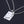 Zilveren ketting met rechthoekige hanger en anatomisch hartontwerp, glanzend en modern, perfect voor stijlvolle sieradenliefhebbers.