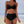 Zwarte bikini dames, hoge taille, strandmode, zomeroutfit, stijlvolle badkleding, strandvakantie, trendy zwemkleding, comfortabele pasvorm.