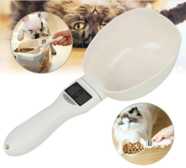 Digitale maatlepel voor huisdiervoer, 250 ml, met LED-display. Ideaal voor nauwkeurige voeding van huisdieren. Geschikt voor katten en honden.