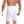 Witte herengordel voor taille en buikondersteuning, naadloos ontwerp, rugaanzicht. Ideaal voor afslanken en compressie. Comfortabele pasvorm.