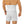 Man in witte corrigerende herengordel, rugaanzicht. Naadloos ontwerp voor taille- en buikondersteuning. Comfortabele shapewear voor mannen.