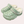 Groene klompen met bontvoering, comfortabele unisex schoenen, ideaal voor binnen en buiten, antislip, lichtgewicht, modieus en duurzaam.