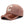 Roze teddy cap met bruine leren klep en witte letter 