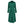 Groene satijnen damesjurk met lange mouwen, knoopsluiting en strikceintuur. Elegante avondjurk, perfect voor feestelijke gelegenheden.