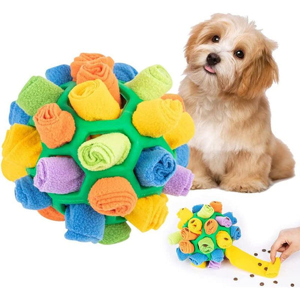 Kleurrijke snuffelbal voor honden, ideaal voor mentale stimulatie en traktatieverstopspelletjes. Perfect voor nieuwsgierige huisdieren.