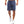 Blauwe katoenen herenshorts, casual en comfortabel, ideaal voor zomer, strand, fitness en basketbal. Losse pasvorm met trekkoord.